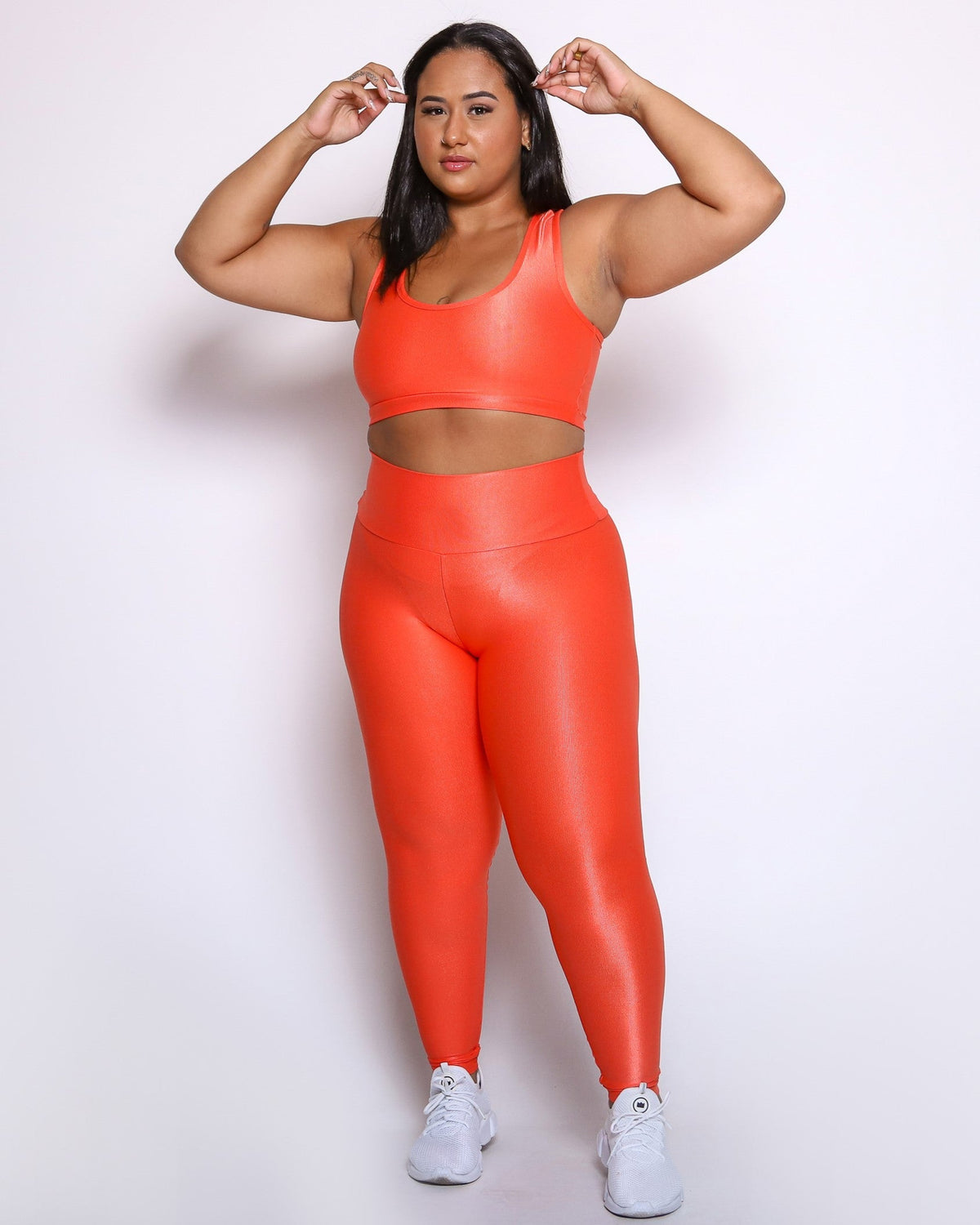 Conjunto Legging Curve Plus Size + Top Nadador (Todas cores)