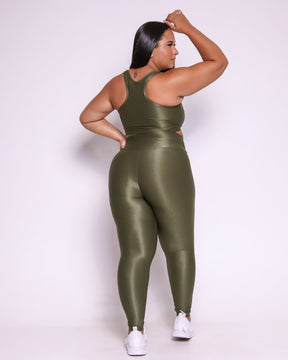 Conjunto Legging Curve Plus Size + Top Nadador (Todas cores)