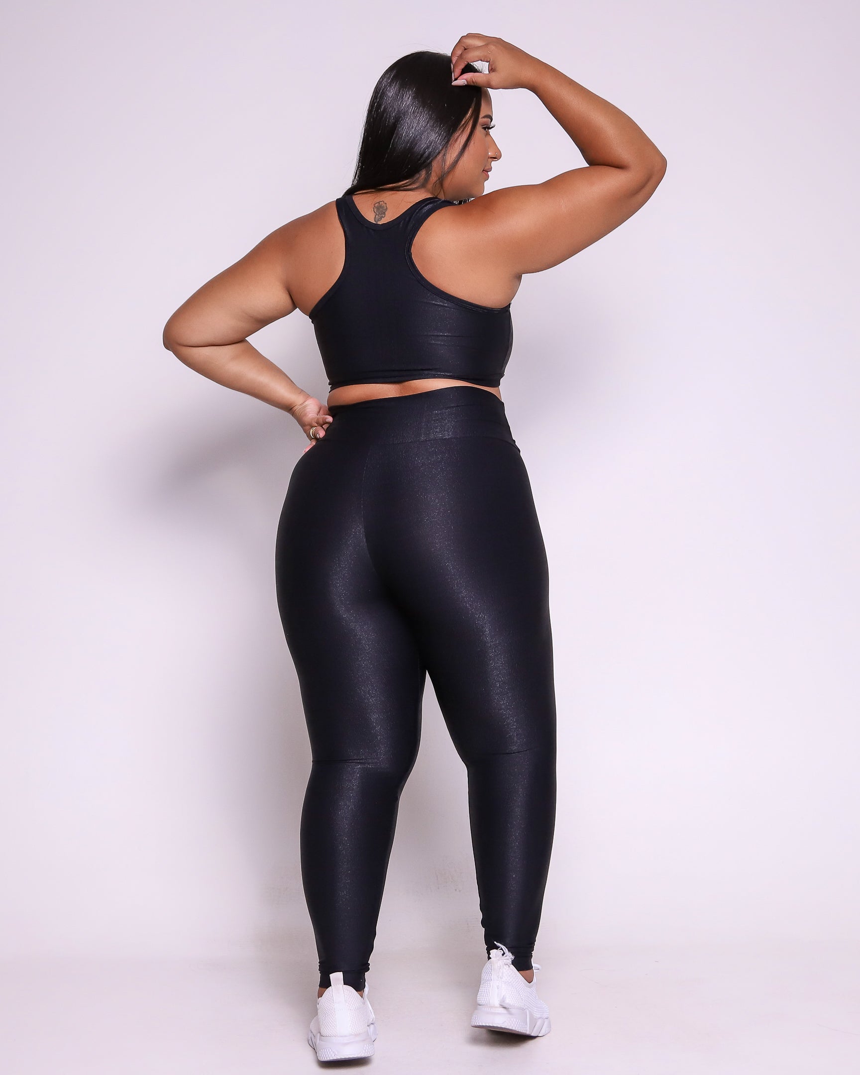 Conjunto Legging Curve Plus Size + Top Nadador (Todas cores)