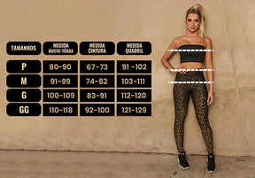 Conjunto Fitness Abbie Preto Cordão