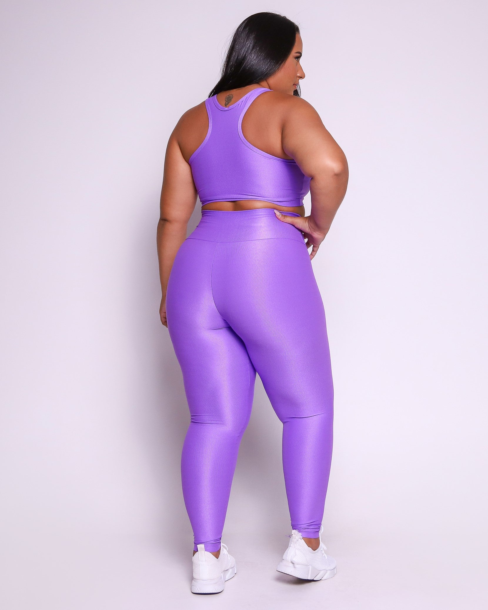 Conjunto Legging Curve Plus Size + Top Nadador (Todas cores)