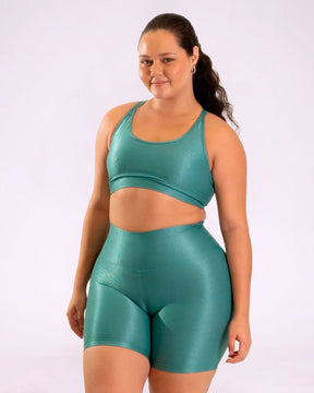 Conjunto Bermuda Curve Plus Size + Top Luna (Todas cores)