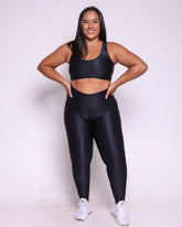 Conjunto Legging Curve Plus Size + Top Nadador (Todas cores)