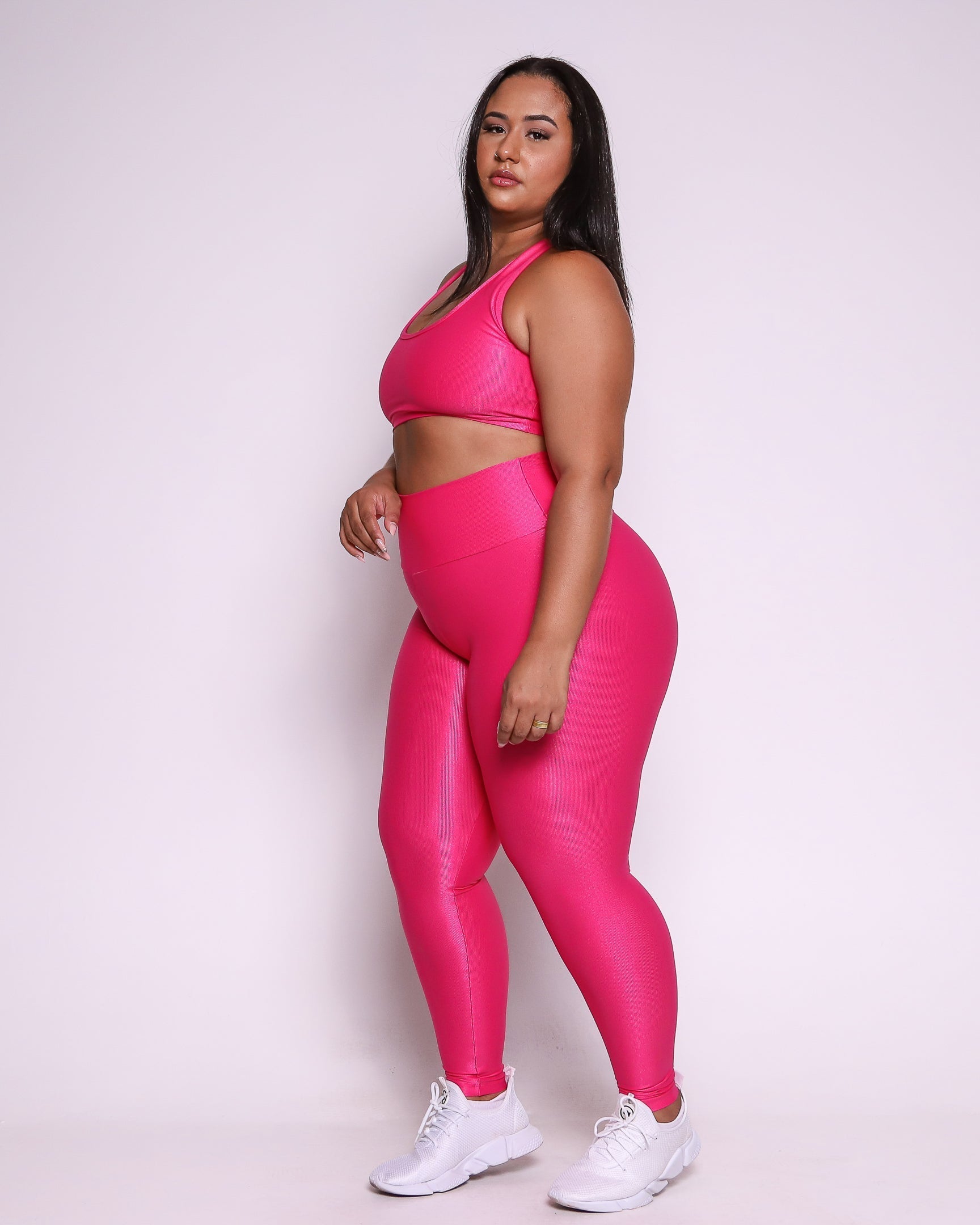 Conjunto Legging Curve Plus Size + Top Nadador (Todas cores)